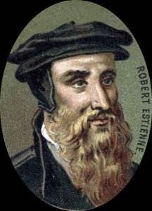 صورة شخصية لروبرت إستيان (1503-1559) ، طابعة فرنسية. بواسطة فنان غير معروف
