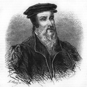 صورة لروبرت الأول إستيان (1498 - 1559) عالم إنساني وناشر وطابعة. بواسطة فنان غير معروف
