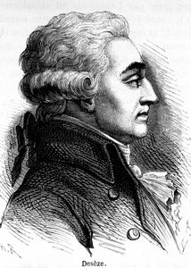 صورة لرومان ديزي أو دي سيز (1748-1828) ، محامي لويس السادس عشر أثناء محاكمته. بواسطة فنان غير معروف