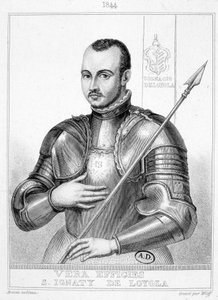 صورة للقديس إغناطيوس دي لويولا ، مؤسس جمعية يسوع (1491-1556) بواسطة فنان غير معروف