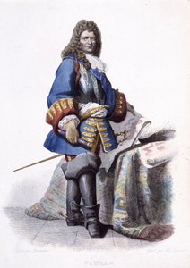صورة لسيباستيان لو بريستري دي فوبان ، المشير الفرنسي والمهندس العسكري (1633-1707). - في "" The French Plutarch "" بواسطة فنان غير معروف