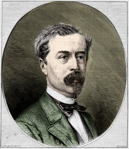 صورة للسير ريتشارد والاس (1818-1890) ، فاعل خير إنجليزي وجامع أعمال فنية. نقش من عام 1872. بواسطة فنان غير معروف