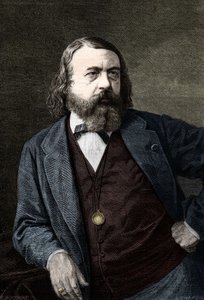بورتريه ثيوفيل غوتييه (1811-1872) ، الكاتب الفرنسي. بواسطة فنان غير معروف