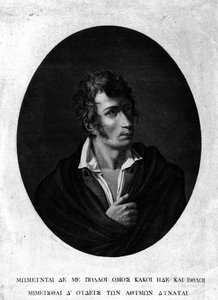 صورة لأوغو فوسكولو (1778-1827). بواسطة فنان غير معروف