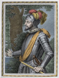 صورة لفاسكو نونيز دي بالبوا ، الفاتح الإسباني (1475-1517) - نقش القرن التاسع عشر بواسطة فنان غير معروف
