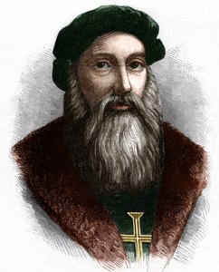 صورة الملاح البرتغالي فاسكو دي جاما (1469-1524). بواسطة فنان غير معروف