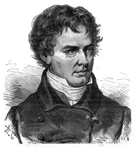 صورة لفيكتور جاكيمونت (1801 - 1832) ، عالم نبات ورحّالة فرنسي - نقش في "التاريخ الخلاب لرحلات عظيمة في القرن التاسع عشر". 1877 بواسطة فنان غير معروف