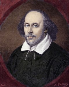 صورة وليام شكسبير (1564-1616) ، كاتب مسرحي إنجليزي. بواسطة فنان غير معروف