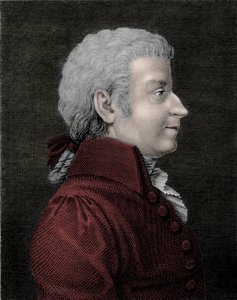صورة الملحن فولفجانج أماديوس موزارت الشاب (1756 - 1791). بواسطة فنان غير معروف