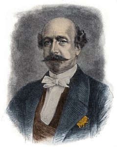 صورة للممول والسياسي الفرنسي تشارلز دي مورني ديت كونت دي مورني (أو دوق) (1811-1865) الأخ غير الشقيق لنابليون الثالث بواسطة فنان غير معروف
