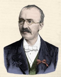 صورة لعالم الآثار الألماني هاينريش (هنري) شليمان (1822-1890). بواسطة فنان غير معروف