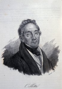 صورة للوطني الإيطالي والمؤرخ بيترو كوليتا (1775-1831) نقش القرن التاسع عشر بواسطة فنان غير معروف
