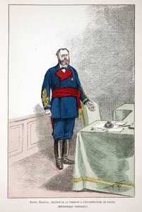 راؤول ريجولت (1846-1871) ، مندوب الكومونة في محافظة الشرطة السابقة. النقش بالألوان ، للتوضيح "كتاب" Histoire du corps des gardiens de la paix "" الذي نُشر تحت رعاية Louis Lepine (1846-1933) Preet de Police d بواسطة فنان غير معروف