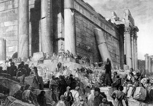 تمثيل أرنود دي بريشيا (أرنالدو دا بريشيا) (1090 - 1155) ، مصلح سياسي وديني إيطالي ، أثناء الوعظ. في عام 1145 ، بشر في روما بالثورة ضد البابا يوجين الثالث ، الذي طرد وسعى لاستعادة الجمهورية الرومانية بواسطة فنان غير معروف