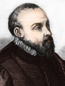 رولاند دي لاسوس. (أورلاندو دي لاسو) 1532-1594 ملحن فرانكو فلمنكي بواسطة فنان غير معروف