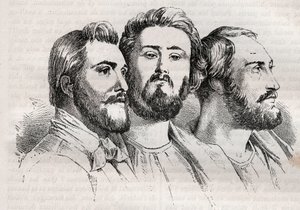 المذهب السيموني - سانت سيموني - سانت سيمونيانس - تشارلز دوفييه (1803-1866) - إميل بارولت (1799-1869) - ميشيل شوفالييه (1806-1879 - نقش 1882 في "Histoire de dix ans: 1830-1840" "لويس - أبيض (1811-1882) بواسطة فنان غير معروف