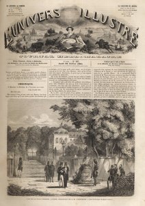 فيلا شتراوس في فيشي - فيلا شتراوس سكن فيشي للإمبراطور نابليون الثالث (1808-1873) - الكون اللامع لعام 1861 بواسطة فنان غير معروف