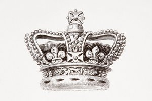 تاج إنجلترا، نُشر عام 1820 (مطبوع) بواسطة فنان غير معروف