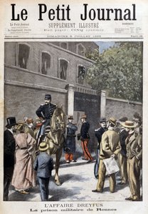 قضية دريفوس: سجن رين العسكري - في "لو بيتيت جورنال" بتاريخ 09/07/1899 بواسطة فنان غير معروف