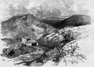بوابة الصين على حدود تونكين. نقش في "العالم المصور" 1885. بواسطة فنان غير معروف