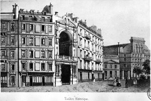 المسرح التاريخي في القرن التاسع عشر - نقش - Carnavalet.¿ بواسطة فنان غير معروف