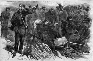 الاستيلاء على مجدالا في إثيوبيا في 13/04/1868: اقتحمت قوات الجنرال روبرت كورنيليس (كورنيليوس) نابير (1810-1890) قلعة الحبشة - نابير وموظفيها قبل مجدالا عام 1868 بواسطة فنان غير معروف