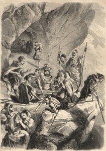 مزورو القبايل سنة 1857. (تزوير). نقش في "لوموند لامع" من عام 1857. مجموعة خاصة. بواسطة فنان غير معروف