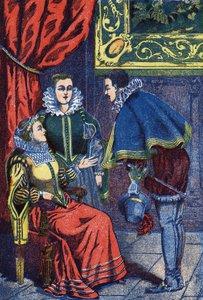 الرقص. رسم مجهول لـ "" سندريلا "، حكاية تشارلز بيرولت (1628-1703) ، الكاتب الفرنسي. الصور مارسيل فاني ، جارفيل نانسي ، بدون تاريخ (أواخر القرن التاسع عشر). بواسطة فنان غير معروف