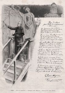 احتل الرسام Puvis de Chavannes (1824-1898) اللوحة - رمزية بواسطة M. Merwart مع شعر من Clovis Hugues بواسطة فنان غير معروف