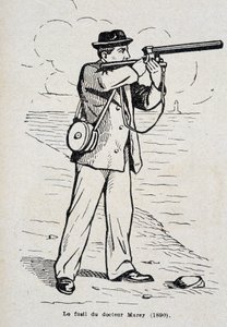بندقية الدكتور إتيان جول (إتيان جول) ماري (1890) بواسطة فنان غير معروف