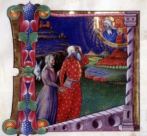 ذبيحة نوح. Antiphonary من القرن الخامس عشر. مكتبة لودي بواسطة فنان غير معروف