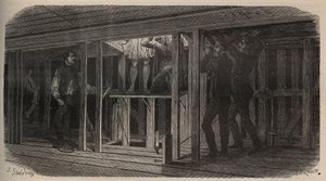 الحيل المسرحية - البلع - النقش 1875 بواسطة فنان غير معروف