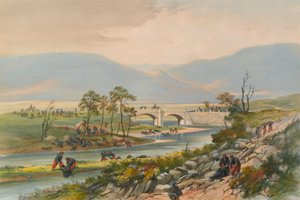 جسر تراكتير بعد معركة تشرنايا 1855 بواسطة غير معروف