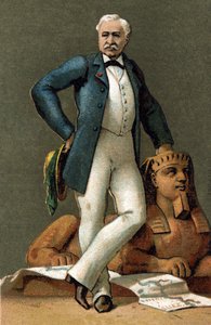 صورة لفرديناند دي ليسبس (1805-1894) ، دبلوماسي ومسؤول فرنسي ، في عام 1885. بواسطة فنان غير معروف