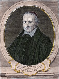 صورة للفيلسوف الفرنسي وعالم الفلك والرياضيات والفيزيائي بيير جاسندي (1592-1655). بواسطة فنان غير معروف