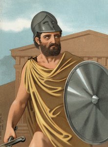صورة Themistoklês. في اليونانية Themistoklês رجل الدولة والجنرال الأثيني (من 525 قبل الميلاد إلى v. 460 قبل الميلاد) بعد احتفالات hombres y Mujeres. برشلونة 1877. بواسطة فنان غير معروف