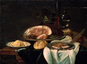 "لا تزال الحياة" ، 1650. بواسطة سيد قديم غير معروف