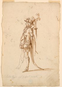 رسم، تصميم أزياء: صفحة لباليه، حوالي عام 1720