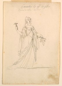 رسم، تصميم أزياء: موسيقى لباليه، حوالي عام 1720