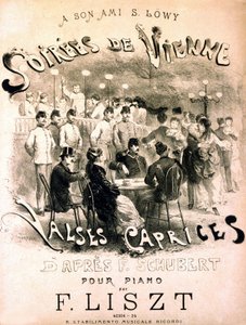 ملصق حفلات فيينا. نزوات Valses بعد F. Schubert. بواسطة فنان غير معروف