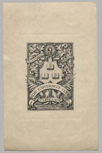 Bookplate: نادي الجامعة ، كليفلاند بواسطة فنان غير معروف