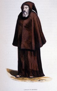 Capuchin في معطف ، نقش من ألبوم على أوامر دينية ، باريس بواسطة فنان غير معروف