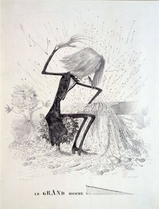 Cartoon depicting the composer Franz Liszt (1811-1886) بواسطة فنان غير معروف