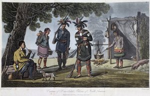 Costumes of Domiciliated Indians of North America, by Heriot, George (1766-1844) بواسطة فنان غير معروف