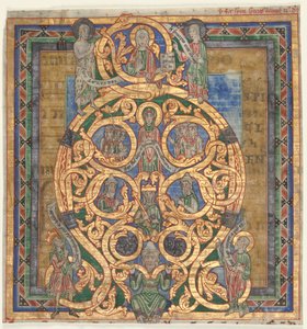 قطع من Antiphonary: الأولي أ [spiciens a longe]: شجرة جيسي بواسطة فنان غير معروف