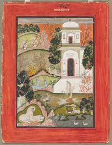 Devagandhara Ragini: Ascetic in Retreat ، من سلسلة Ragamala بواسطة فنان غير معروف
