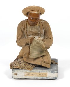 تمثال "Dirzee ، or Tailor" ، تيراكوتا ، الهند ، حوالي 1880 (تمثال صغير) بواسطة فنان غير معروف