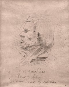 يوجين ديلاكروا. (الرسم ، حوالي ١٨٥٠) بواسطة فنان غير معروف