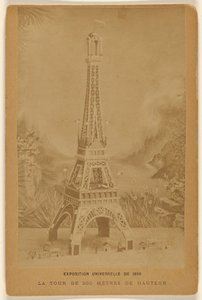 المعرض العالمي لعام 1889. البرج الذي يبلغ ارتفاعه 300 متر. بواسطة فنان غير معروف