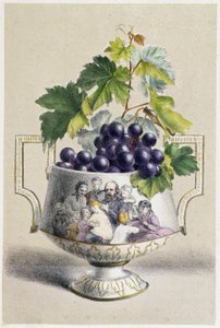 Grape cup symbolizing autumn بواسطة فنان غير معروف